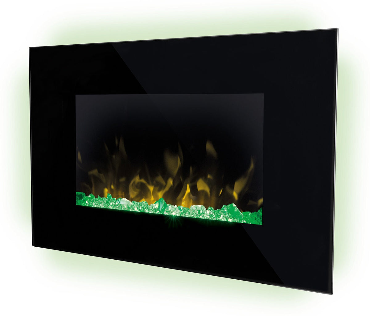Dimplex Toluca Deluxe wall mounted electric fire heater - Bluetooth speaker, 2000W, remote - TLC20LX-AU