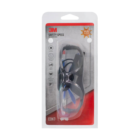 3M Clear Safety Glasses with Dust Guard