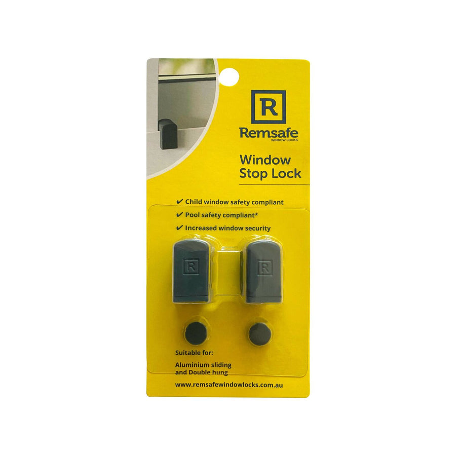 Remsafe Stop Lock Window Restrictor Charcoal ABS