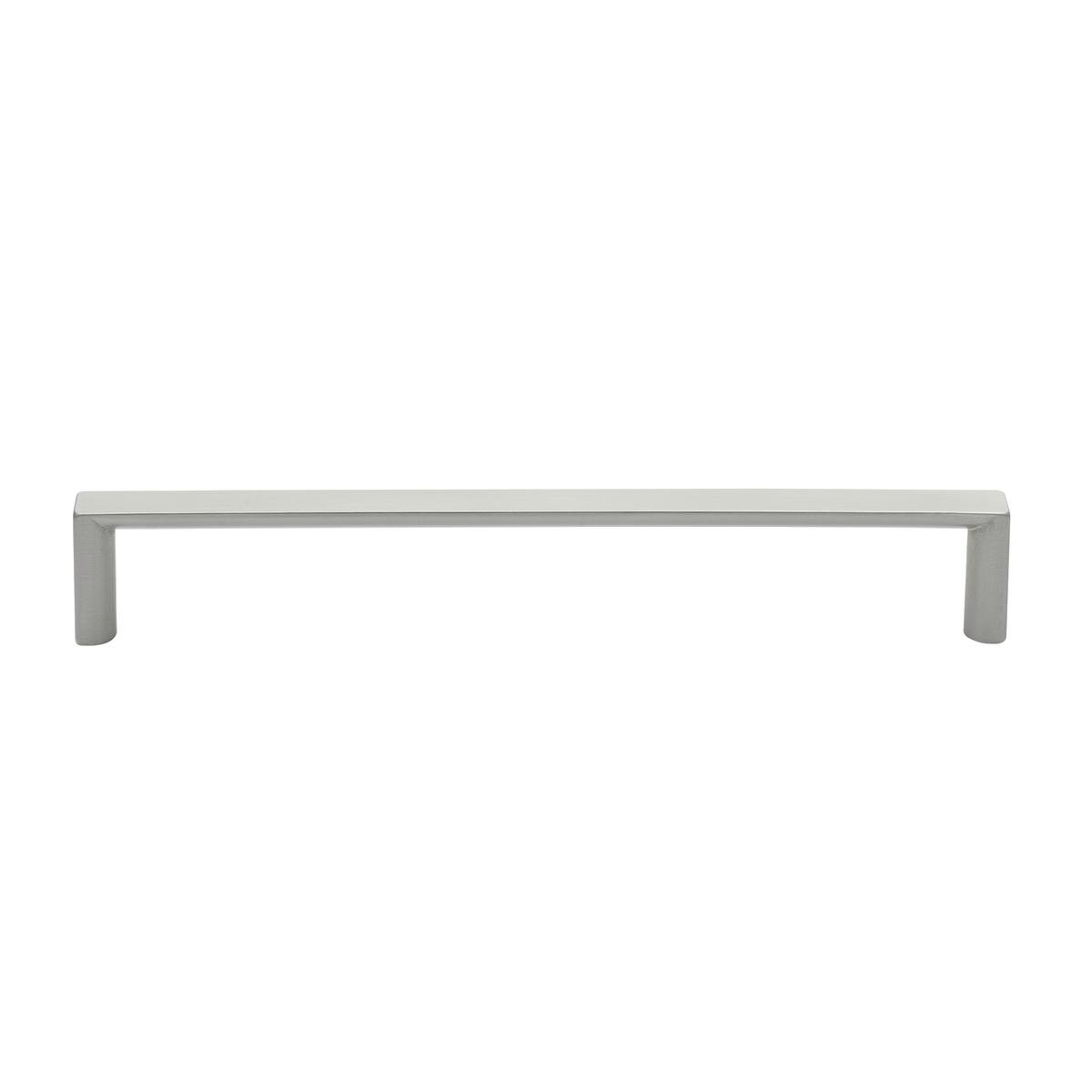 Prestige Half Round Square Handle - 168mm - Zinc Alloy - Brushed Nickel - SuperSaverAU - view 1