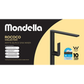 Mondella Black Matte Rococo Sink Mixer - 60mm x 470mm x 250mm - Lead-Free - SuperSaverAU - view 4
