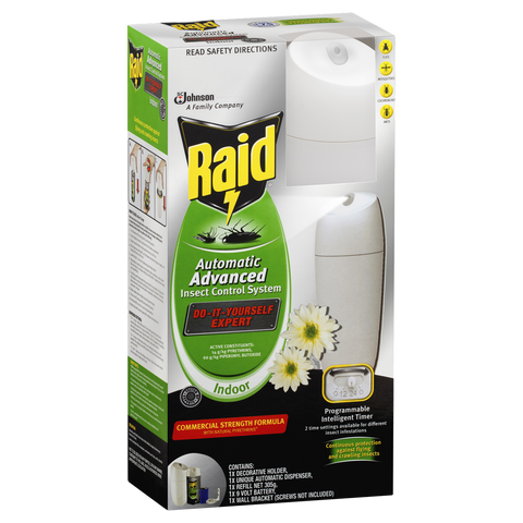 Raid Automatic Insect Control System - 30m³ - Pyrethrins - Indoor Use - SuperSaverAU - view 1