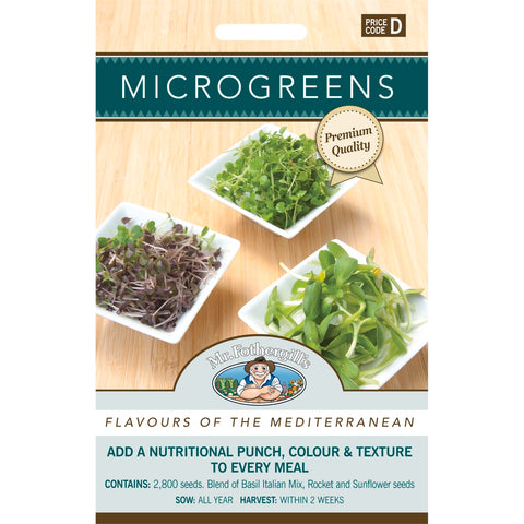 Mr Fothergill's Microgreens Flavours of Mediterranean Seeds