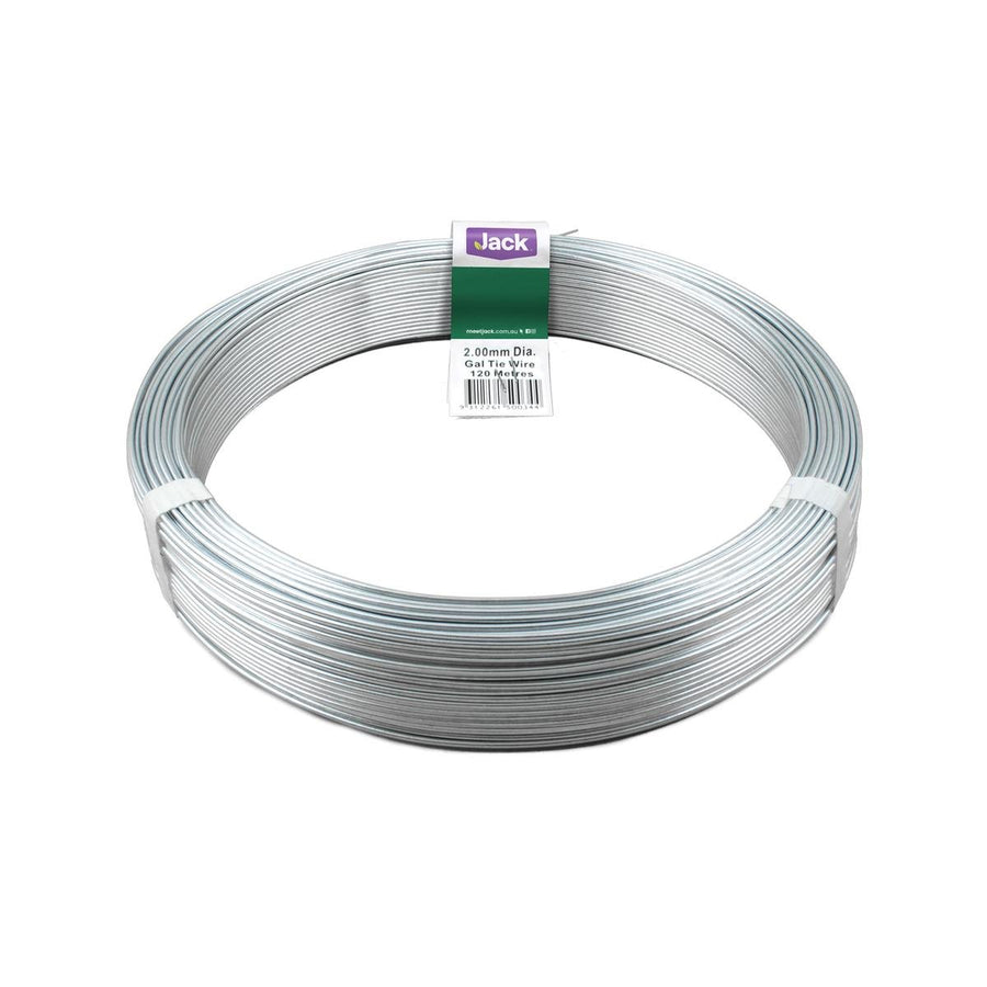 Jack Tie Wire - 2mm x 120m - Galvanised - Soft and Easy to Use - 3kg - SuperSaverAU - view 1