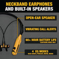 DeWALT 2-in-1 Neckband Headphones and Open Ear Speakers 1902093DWE