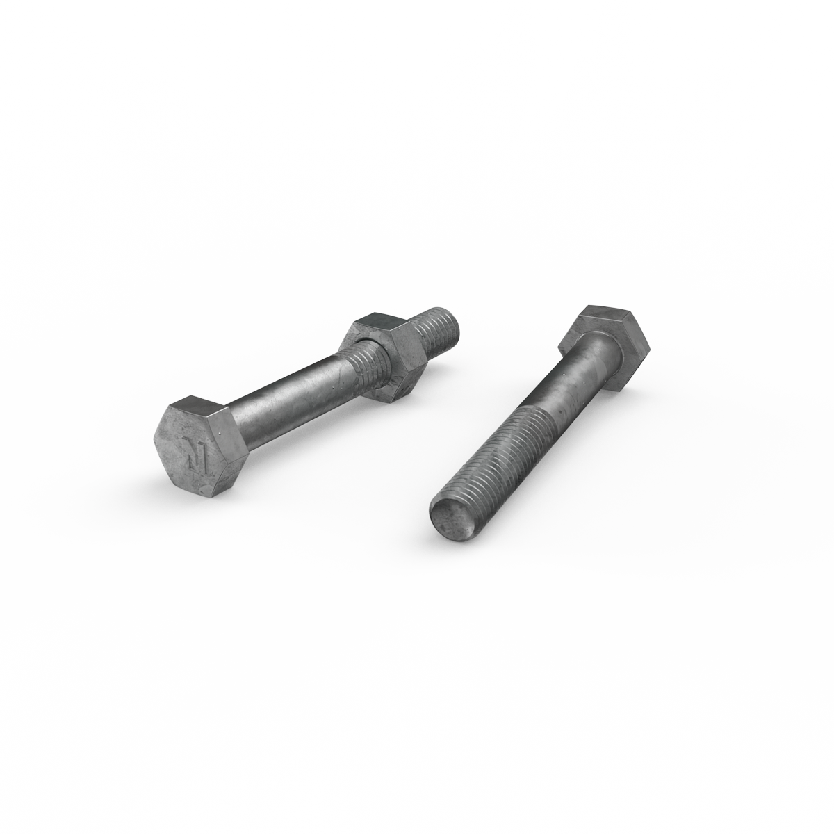 Zenith Hot Dip Galvanised Hex Head Bolts M8 x 60mm 25 Pack - SuperSaverAU - view 3