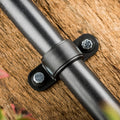 Pope 13mm Saddle Clamp - Black Poly Tube Mount for Timber, 1000kPa