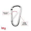 Key Essentials Key Ring - 6mm - Aluminium - Mixed Colours - SuperSaverAU - view 3