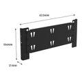 Rack It 400kg Hook Plate for 430mm Rack Depth, Black Powder Coated Steel Storage Accessory