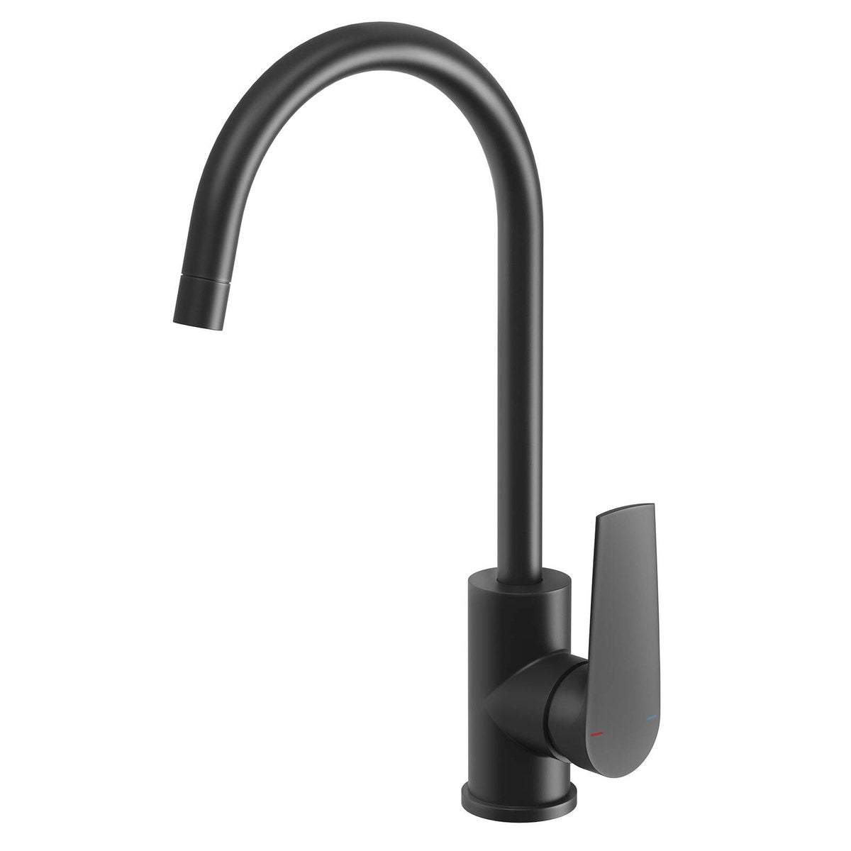 Phoenix Black Matte Bailey Sink Mixer - 360° Swivel Spout - Lead-Free - 99mm x 370mm x 237mm - SuperSaverAU - view 1