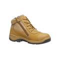 Hard Yakka Size 10 Wheat Water Resistant Leather Utility Side Zip Steel Cap Safety Boots