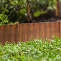 Tuscan Path 280mm Rust Metal Garden Edging Pegs - 10 Pack