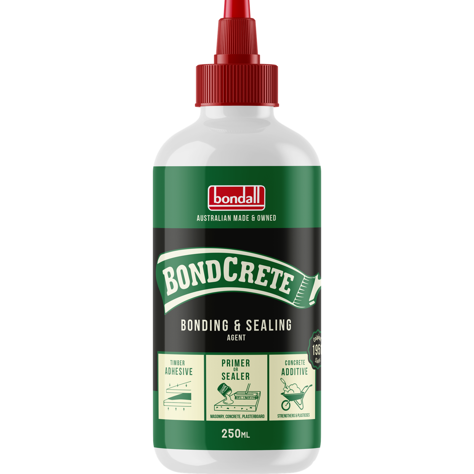 Bondall BondCrete 500ml Cement Additive Clear Bonding & Sealing Agent