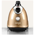 SOGA garment steamer - 1800W, 1.8L tank, 35g/min steam, adjustable pole, gold finish - GARMENTROUNDGOLD