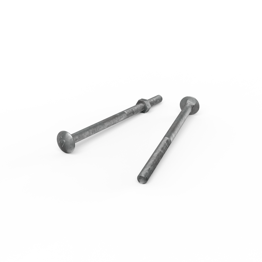 Zenith Hot Dip Galvanised Cup Head Bolts M10 x 180mm Steel Durable - SuperSaverAU - view 1