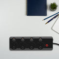 Arlec Black 4 Outlet Surge Protected Powerboard - 3m Lead - 350 Joule Protection - SuperSaverAU - view 4