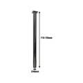 Adoored Adjustable Metal Furniture Leg - 40 x 710mm - Brushed Nickel - Single Leg - SuperSaverAU - view 3