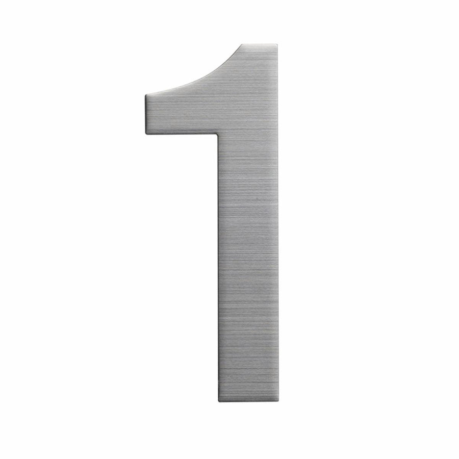 Sandleford 150mm Stainless Steel House Number 1 - Silver - Weather Resistant - SuperSaverAU - view 1