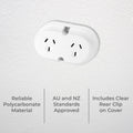 DETA 10A Double Outlet Plug Base 250V 6232B
