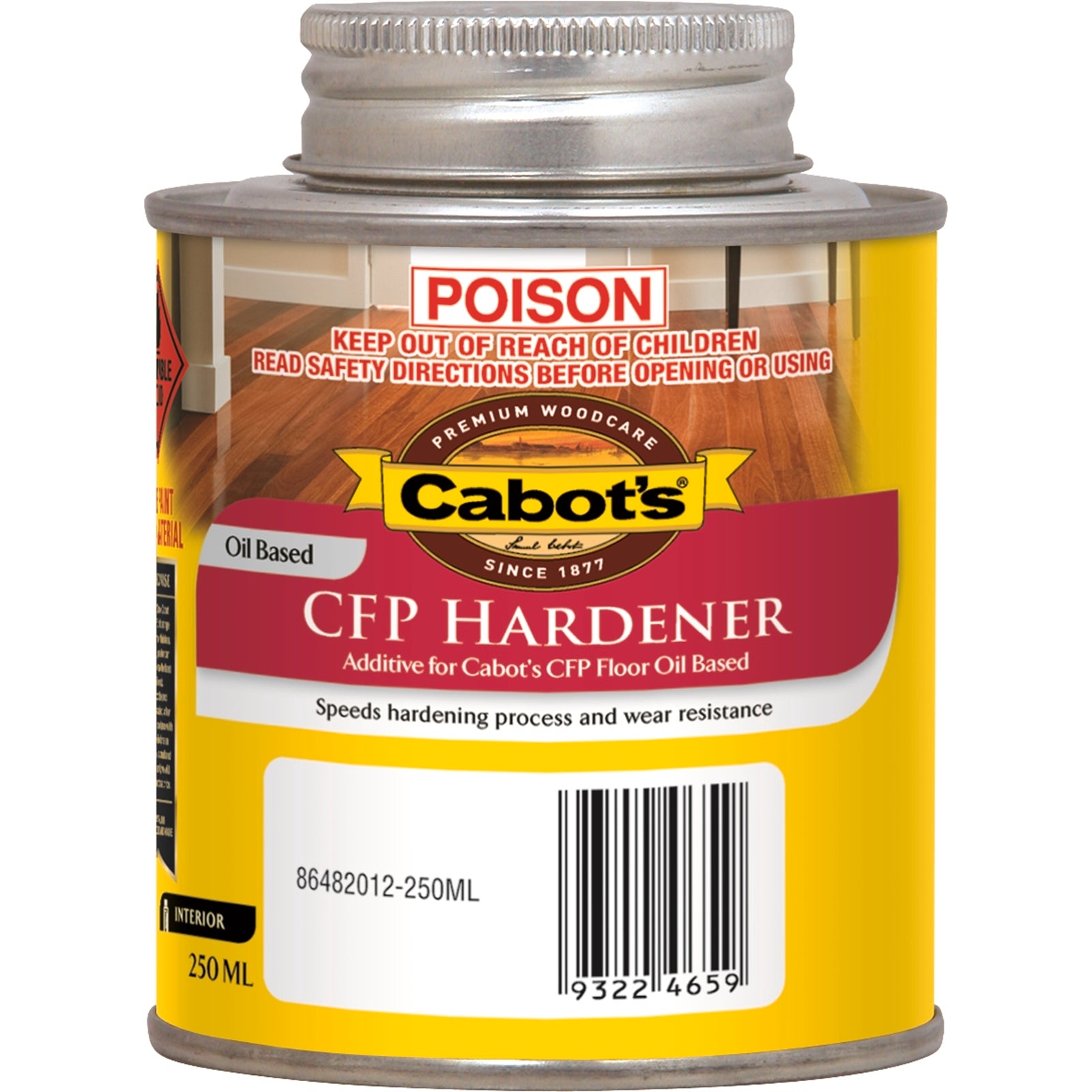 Cabot's 250ml Clear CFP Hardener, Oil Based Additive for Faster-Drying Floor Polyurethane