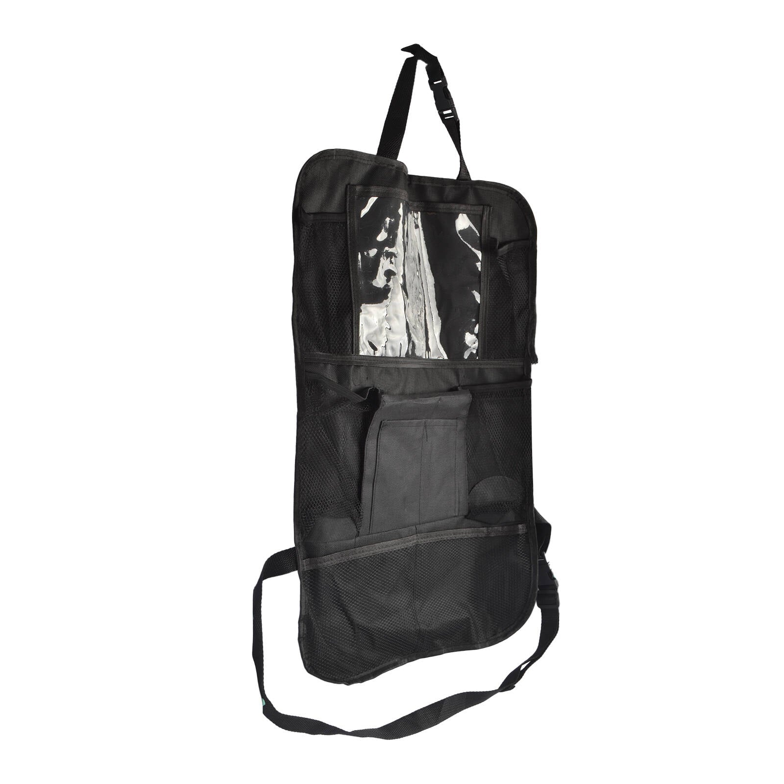 All Set 400 x 600mm Black Car Seat Organiser with Multiple Compartments