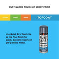 White Knight Rust Guard Touch Up Spray Paint 300g Ironstone Satin