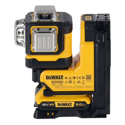 DEWALT 18V XR 3x360 Remote Control Green Beam Laser 350mm x 180mm - Precision Layout Tool