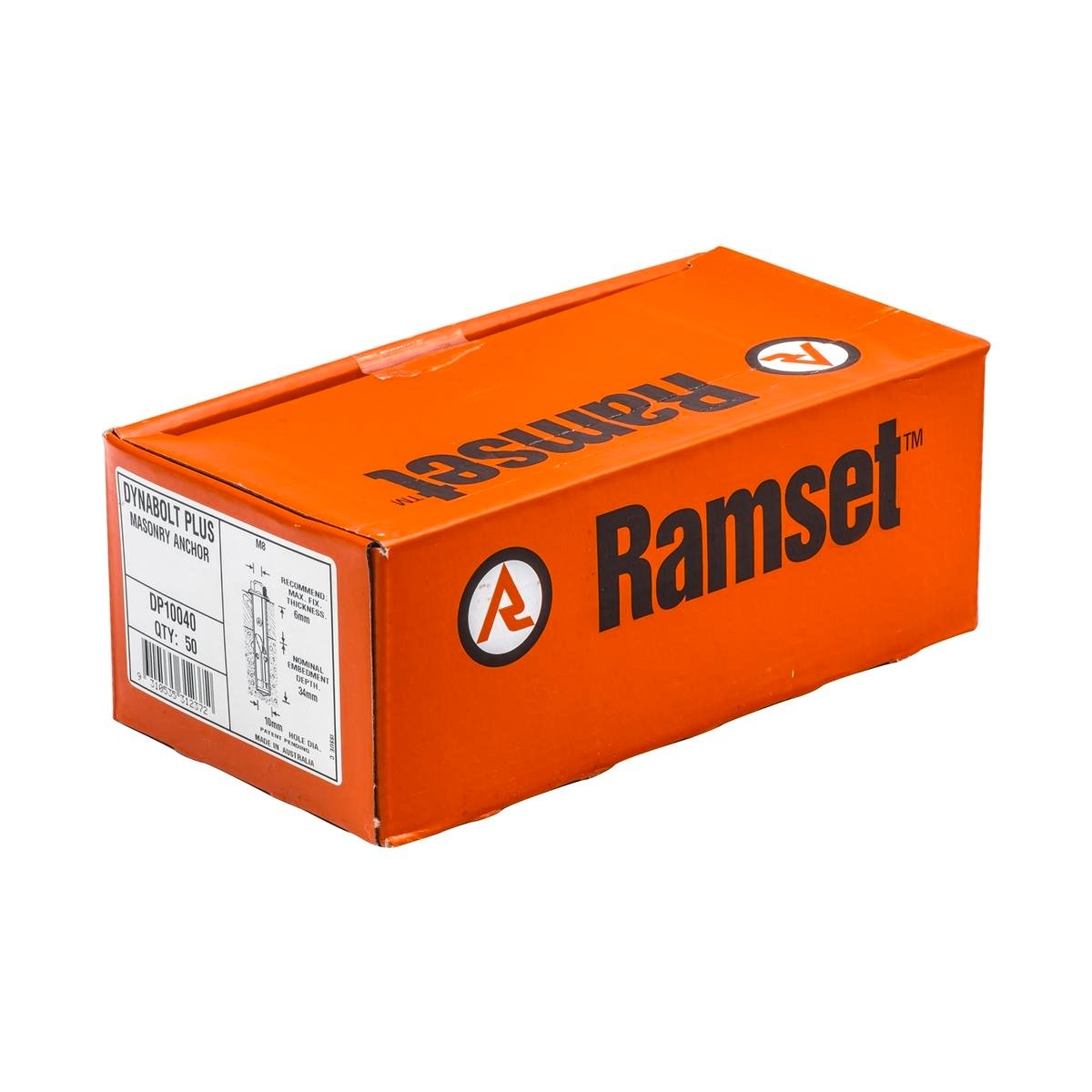 Ramset DynaBolt Plus - 10 x 41mm - Gold Passivated - 50 Pack - SuperSaverAU - view 1