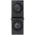 LG washer and dryer stacking kit with shelf - Matte Black finish - 70mm height - STKIT-MB