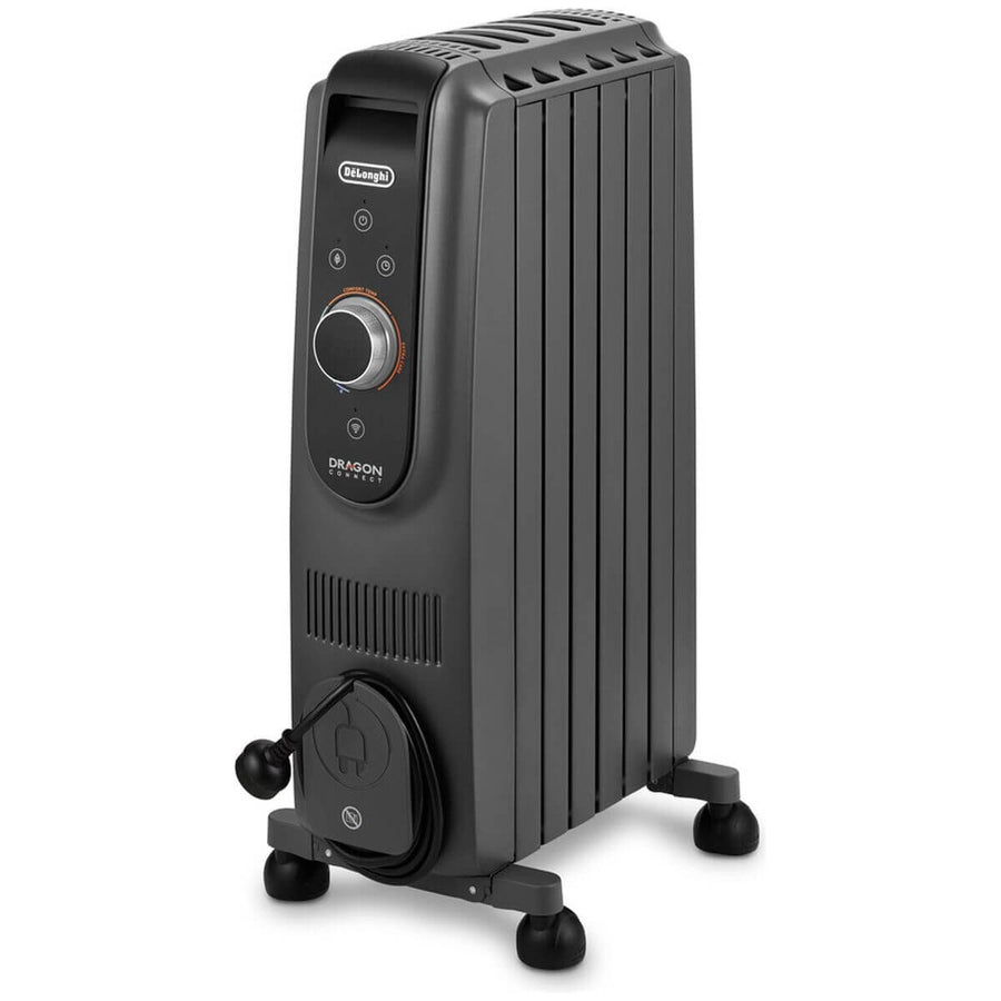 DeLonghi Dragon 5 Pro Oil Column Heater - Grey - WiFi App Control - Digital Thermostat - TRD50615WIFI