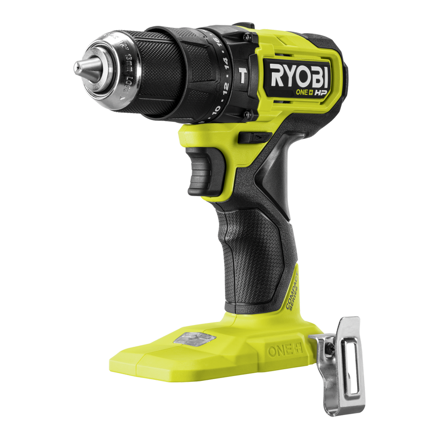 Ryobi 18V One+ HP Brushless Compact Hammer Drill RPD18C1 - 60Nm Torque - 1kg - SuperSaverAU - view 1