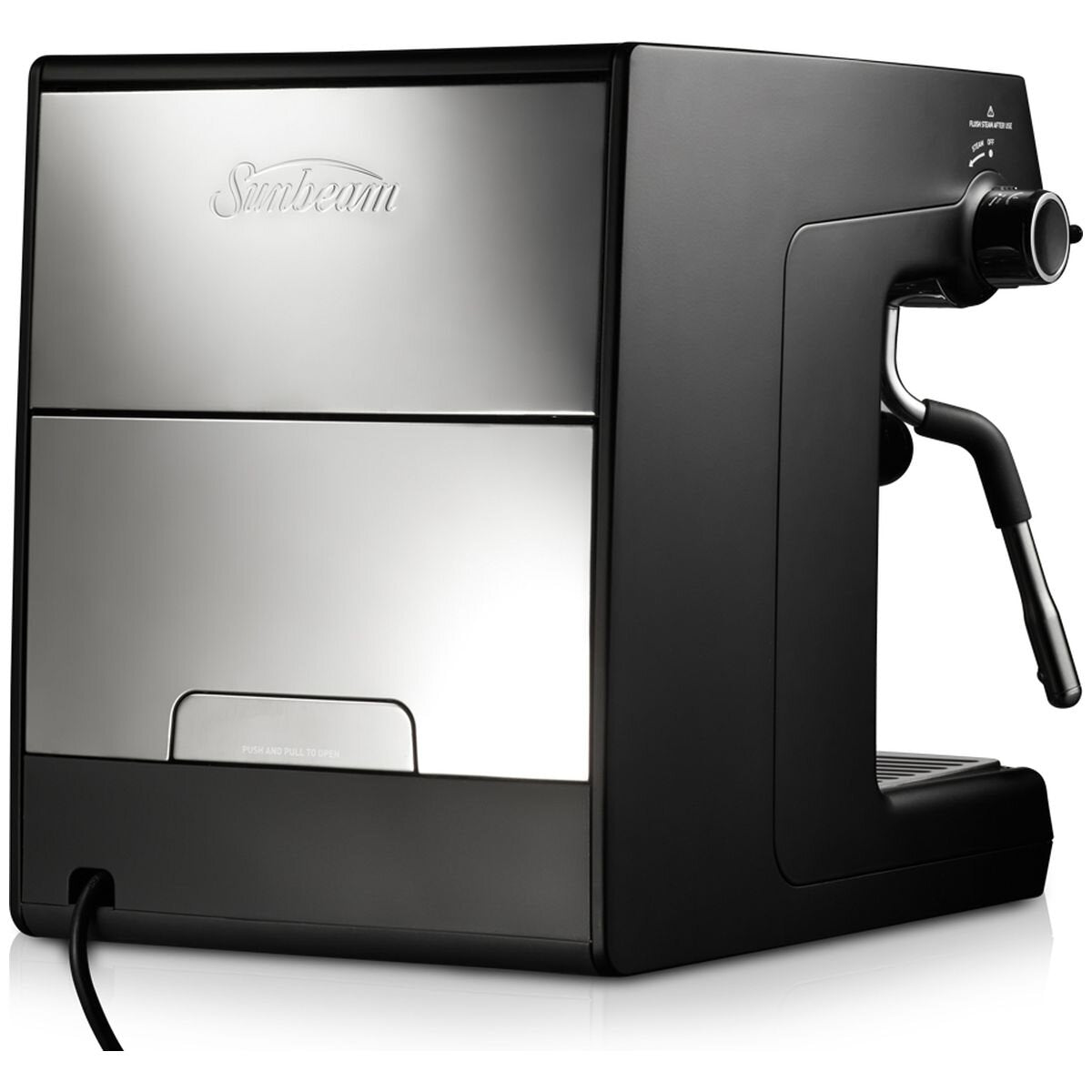 Sunbeam Café Series Duo espresso machine 3L - Black, dual thermoblock, 58mm group head - EMM7200BK
