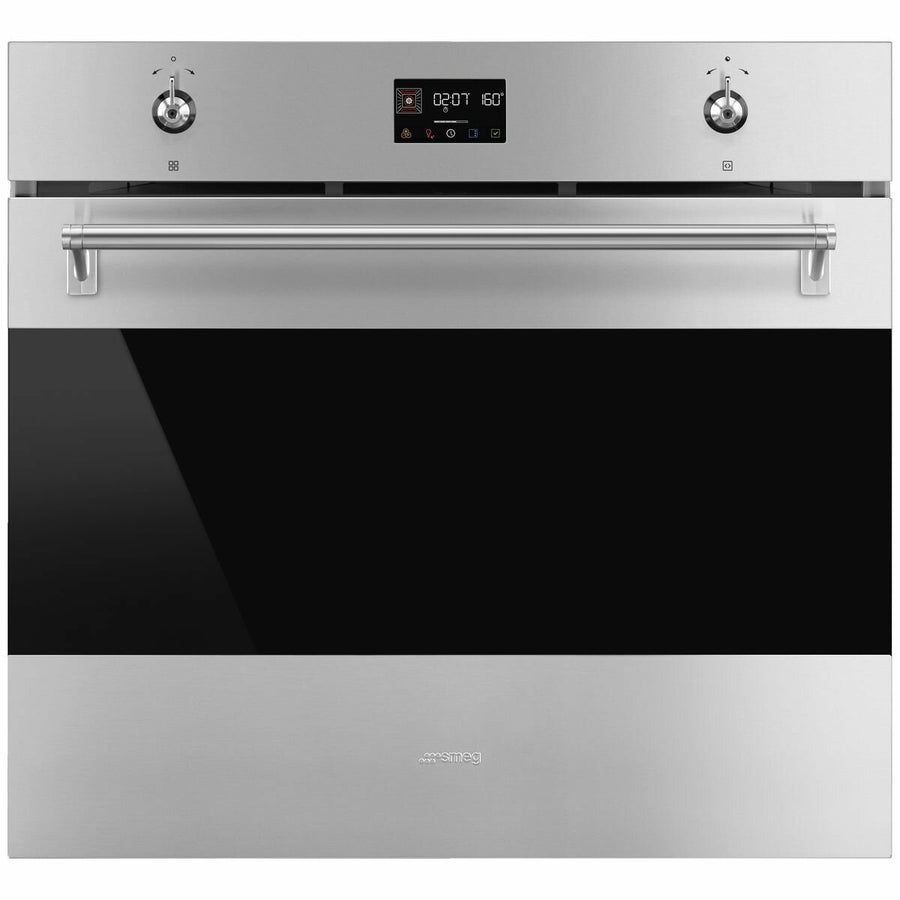 Smeg 76cm Classic Pyrolytic Oven - 111L Net, Stainless Steel, Temperature Probe - SOPA3302TPX