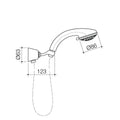 Flexispray Bermuda Classic Hand Shower - 5 Function - 9L/min - Chrome - SuperSaverAU - view 2