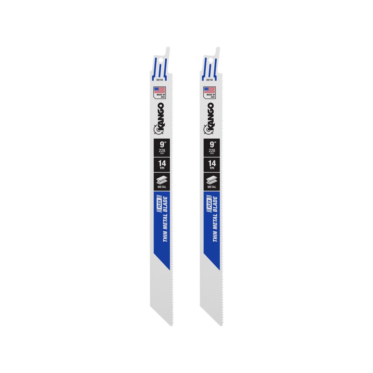 Kango 9" 14 TPI Metal Flex Reciprocating Saw Blades 2 Pack - Durable Cutting - SuperSaverAU - view 2