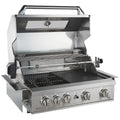 Smart Four Burner Built-In LPG BBQ - Stainless Steel, Rotisserie and Infrared Burner - 401WB-W