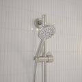 HomeCare by Caroma 900mm Brushed Nickel Rail Shower Set, 9L/min 3 Star WELS