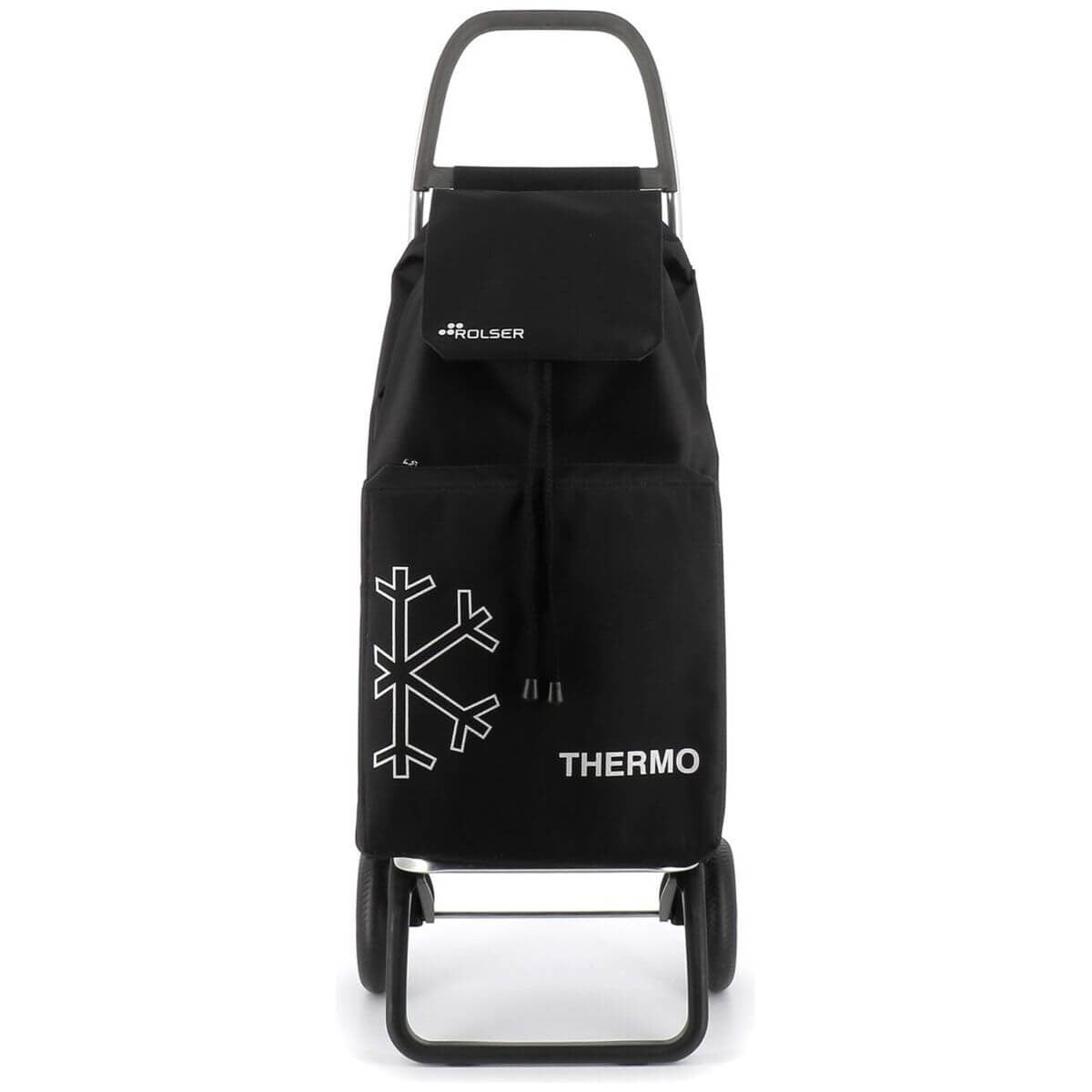 Rolser Saquet Thermo LN 2 wheel folding trolley - Black - Thermal storage compartment - R-SAQ058-1023