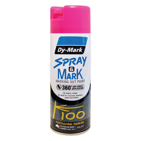 Dy-Mark 350g Fluoro Pink Spray & Mark Paint
