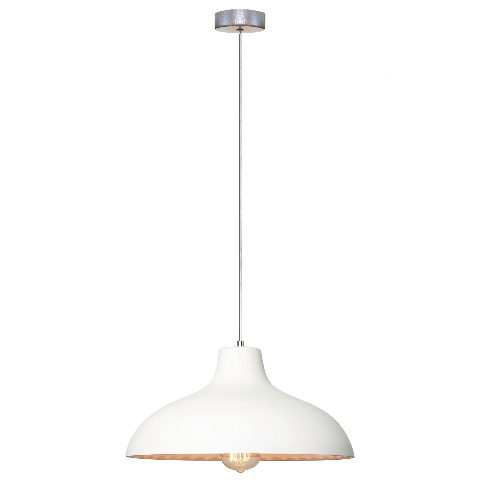 Home Design Bianco Pendant Light 350mm Plaster E27 240V Adjustable Indoor