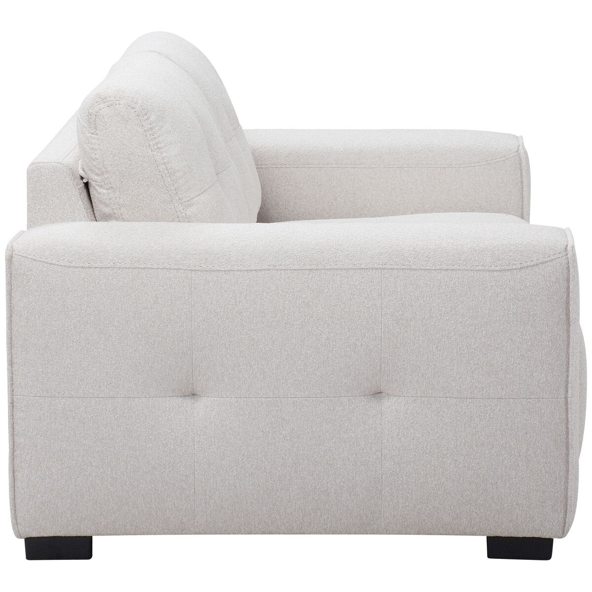 Ostro Furniture Bella 2 seater sofa - beige fabric with plush foam seats and strong frame - 25005000