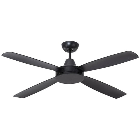 Mercator Nemoi 137cm DC Ceiling Fan - Black, 6-Speed Remote, Tropically Rated ABS - FC700134BK