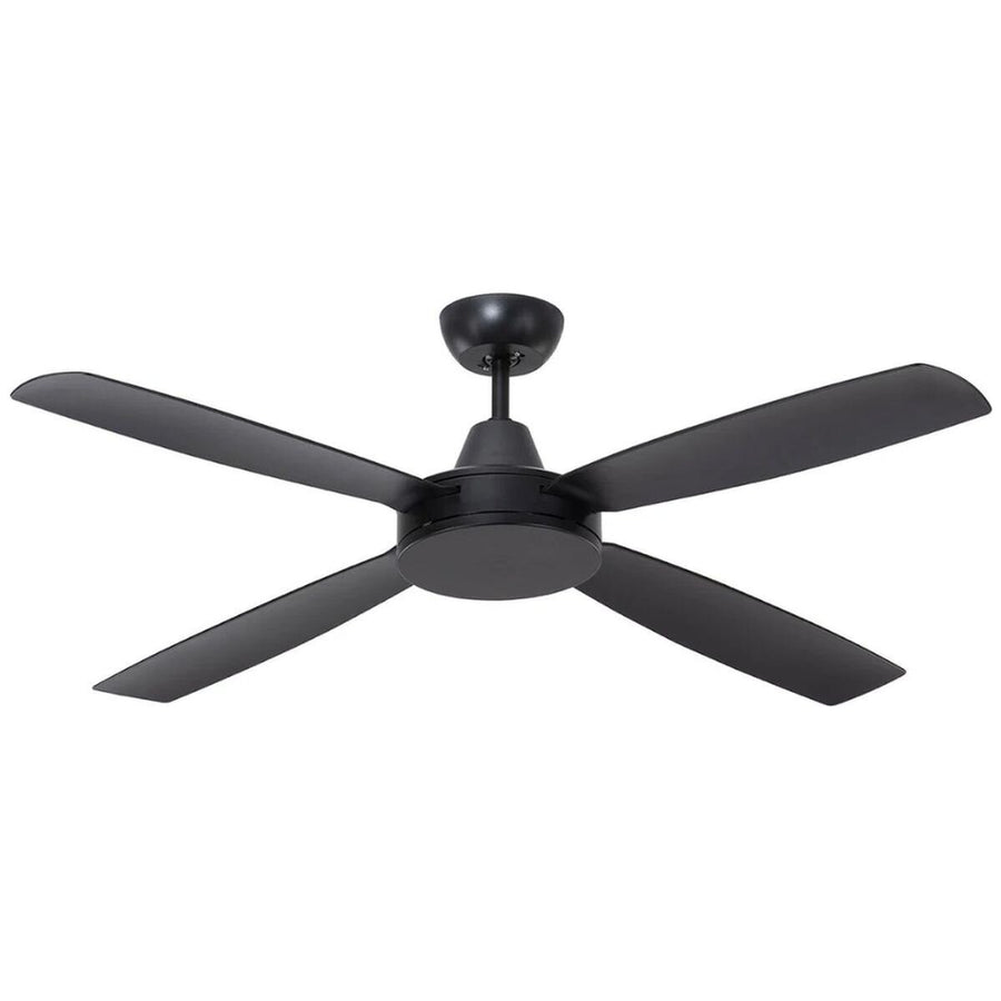 Mercator Nemoi 137cm DC Ceiling Fan - Black, 6-Speed Remote, Tropically Rated ABS - FC700134BK