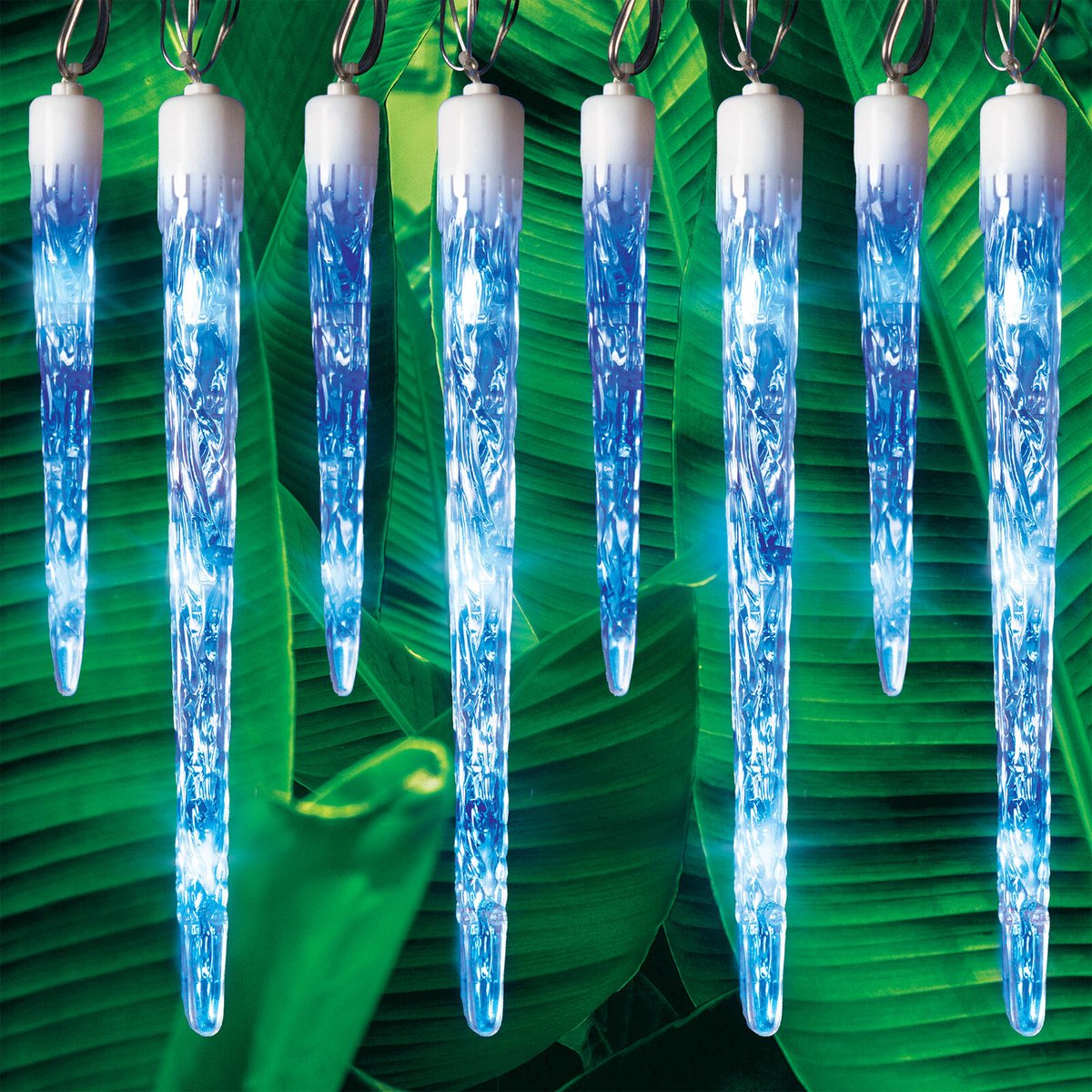 Lytworx Blue Solar Giant Icicle Lights 24 Pack - 6.9m - 72 LEDs - Outdoor - SuperSaverAU - view 2