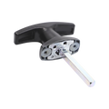 Liftaway Black Rear Fix T-Handle Garage Door Lock, Steel, 2 Keys