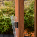 Nylex 150mm Rain Gauge, Clear Plastic, Wall or Fence Mount, 1mm Graduations