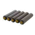 Monarch Mini Rollers - 9mm Nap - High Gloss Finish - 5 Pack - Yellow - 160mm - SuperSaverAU - view 5