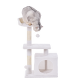 Happy Tails 2 Tier Cat Playhouse Tower - 86cm - Multi-Level with Scratching Posts - SuperSaverAU - view 3