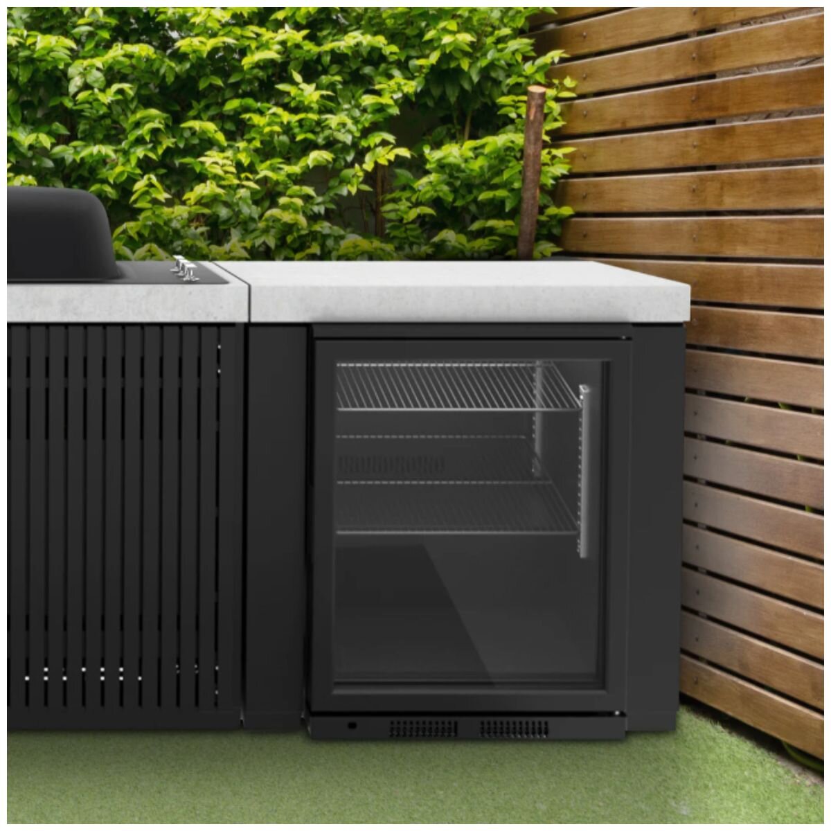 Everdure 128L Beverage Centre - Black, Triple Glazed Door, Freestanding or Underbench - EBC128B
