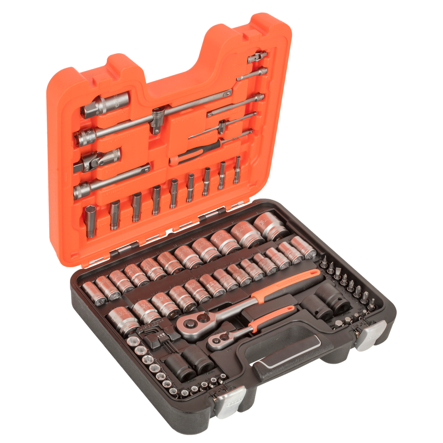 Bahco 1/4" & 1/2" Square Drive Socket Set - 25 Pieces - Alloy Steel - SuperSaverAU - view 1